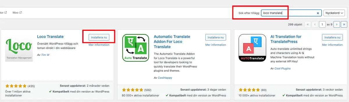 loco translate installera