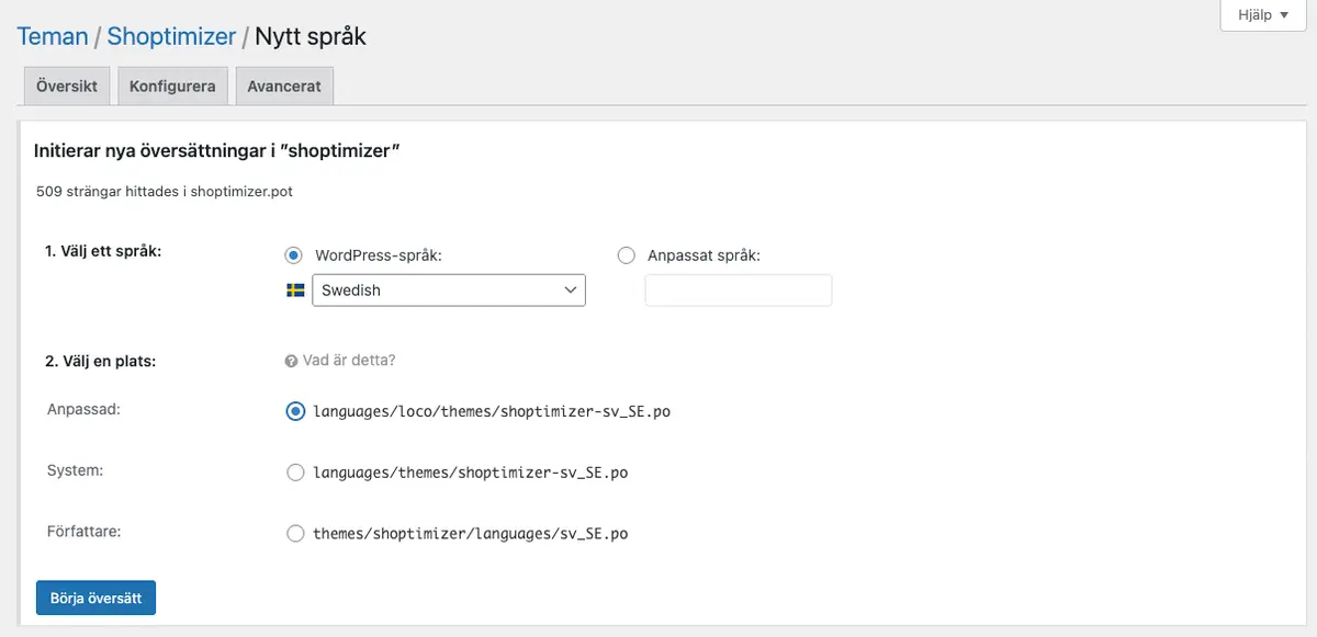 loco translate nytt språk