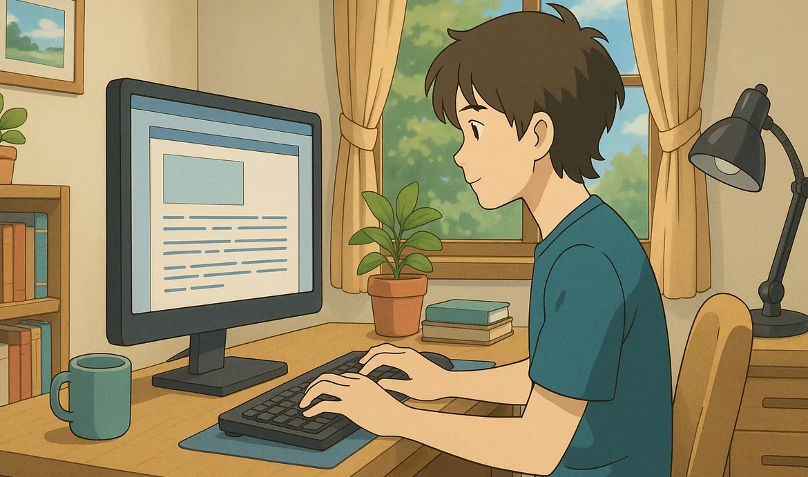 skriver innehåll för webben