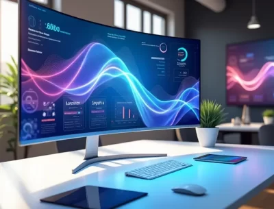 Dekorativ bild som illustrerar AI-verktyg för marknadsföring